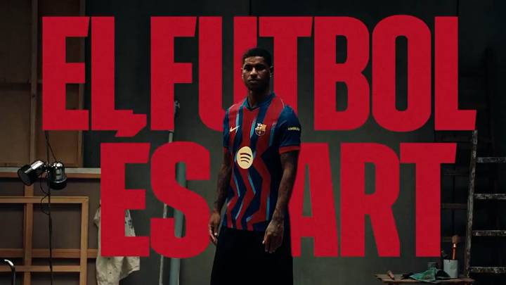 El Barcelona se acuerda del Real Madrid y del Bernabéu en la presentación de su cuarta equipación