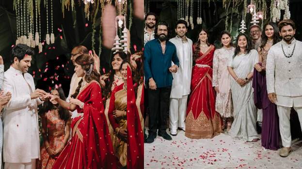 Wedding bells for Allu Sirish; engagement with Nayanika Reddy held on late Allu Ramalingaiah's birthday