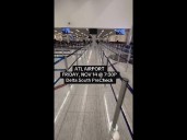 Empty security lines at Atlanta airport