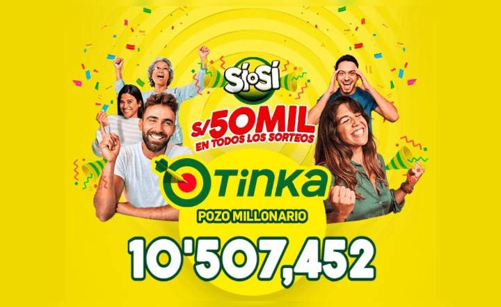 Sorteo de La Tinka HOY, domingo 23 de noviembre de 2025: premios, jugada ganadora y Pozo Millonario