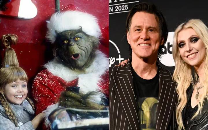 Jim Carrey y Taylor Momsen se reencuentran tras 25 años de protagonizar juntos ‘El Grinch’