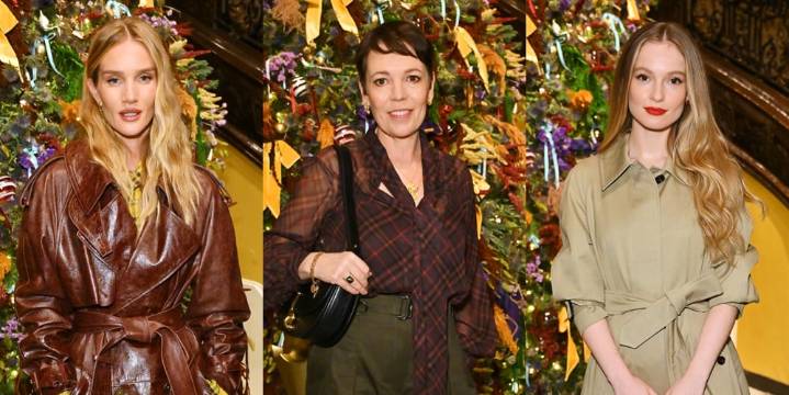 Burberry Kicks Off Holiday Season with Star-Studded London Event to Reveal Claridge’s Christmas Tree | Alexa Chung, Daniel Lee, Georgia May Jagger, Hannah Dodd, Jessie Ware, Joe Locke, Karen Elson, Mi