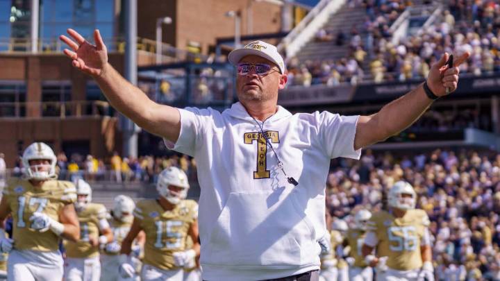 Georgia Tech's Brent Key reacts to college football coaching carousel