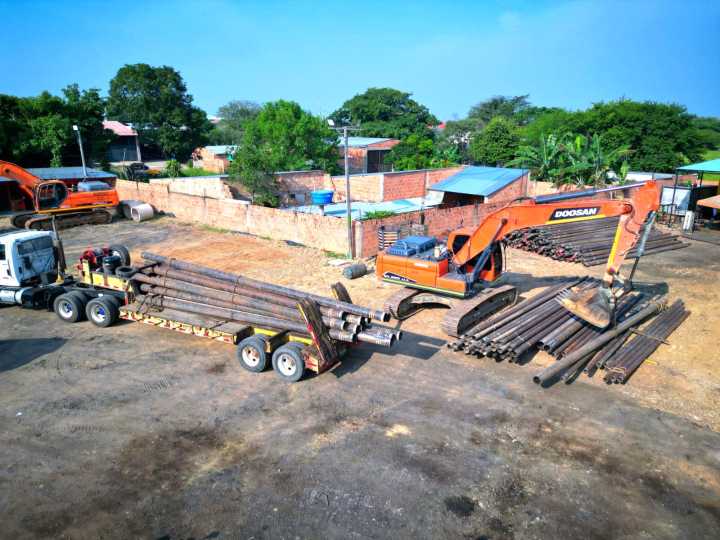 Avanza la construcción de dos puentes vehiculares en tubería petrolera para Hato Corozal