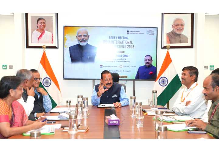 Dr Jitendra reviews preparations for 4-day ‘International Science Festival’ from Dec 6