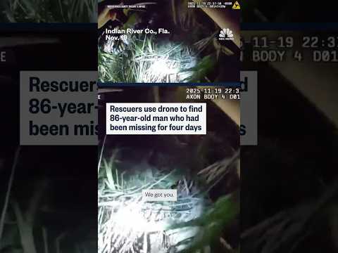 Drone finds 86-year-old man who was lost for 4 days