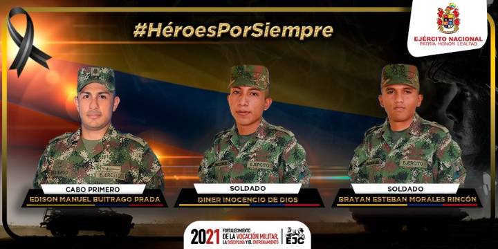 Tres militares muertos, un civil fallecido y cinco heridos más dejó atentado terrorista en Paz de Ariporo