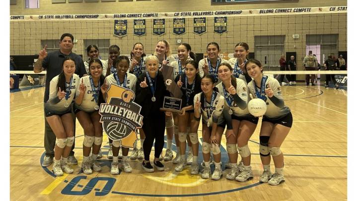 Cypress girls volleyball captures first CIF State championship with a sweep