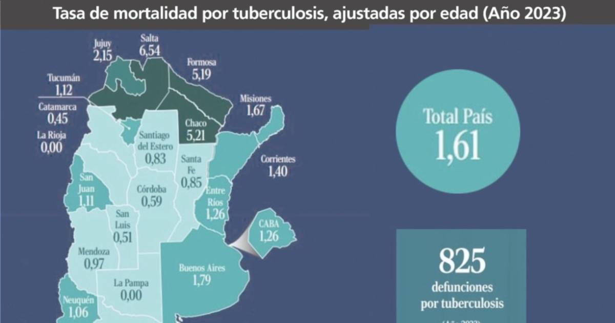 Tuberculosis: alta mortalidad e incidencia persisten en Jujuy