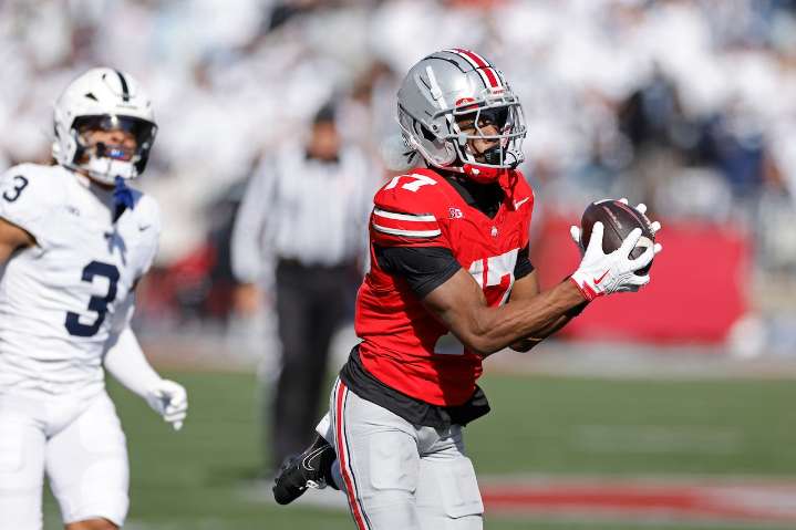 Ohio State football’s Ryan Day reveals interesting backstory to Carnell Tate’s big play vs. Penn State