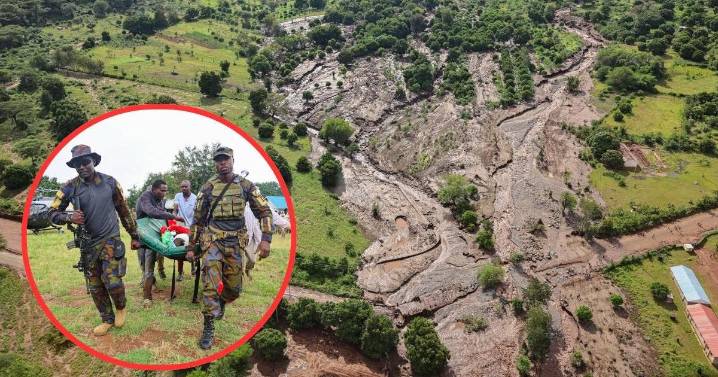 Suben a 21 los muertos por deslizamiento de tierra por lluvias en Kenia