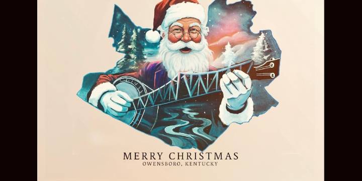 City of Owensboro reveals 2025 holiday card: ‘BLUEgrass Christmas’