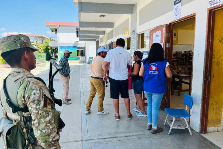 Defensoría del Pueblo supervisa el desarrollo de elecciones primarias en todo el país