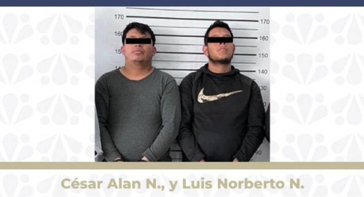 Detienen a dos acusados de un violento robo de vehículo en Puebla