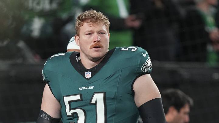 Eagles C Cam Jurgens is in concussion protocol