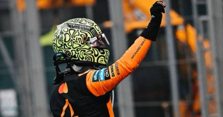 Lando Norris gana el sprint en Brasil y le da un golpe a un accidentado Oscar Piastri en la pelea por el título