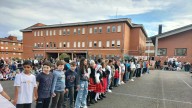 Desfile, bailes tradicionales, castañas y sidra dulce: así fue el amagüestu del colegio Severo Ochoa de Gijón