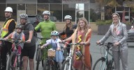 Halloween bike ride through Charlottesville