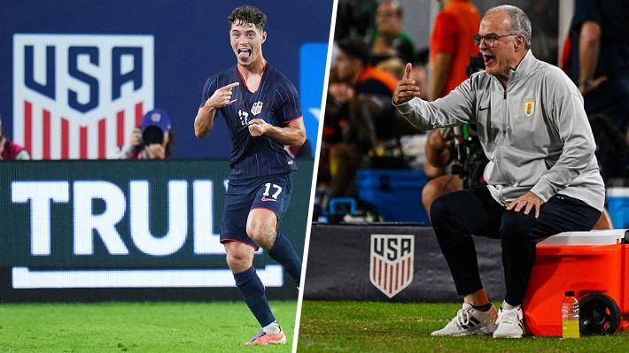 "Catastrófica noche, paliza vergonzosa": La Uruguay de Bielsa sufrió humillante goleada frente a Estados Unidos... Mira los tantos