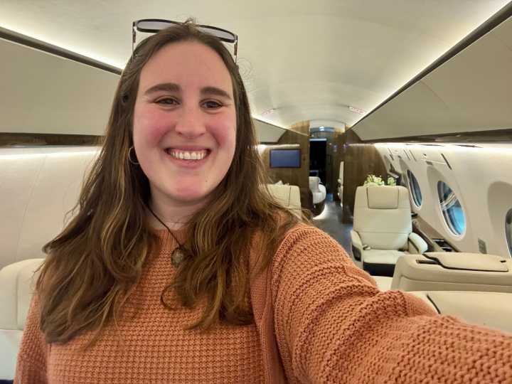 I toured a $96 million private jet. It's like a mini apartment and shows how extravagant flying has become for the 1%.