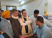 LoP Sharma visits Srinagar hospital to inquire well-being of those injured in Nowgam explosion