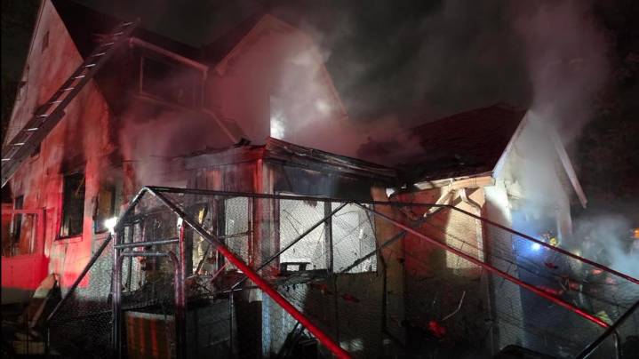 1 displaced after escaping house fire in Akron