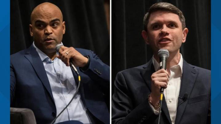 U.S. Senate hopeful Colin Allred criticizes rival James Talarico for accepting billionaire Adelson’s donations