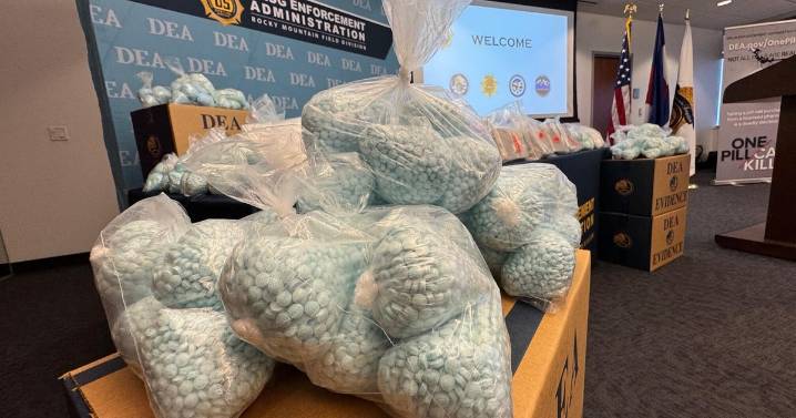 DEA shows off record number of fentanyl pills seized in Colorado