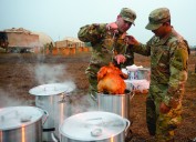 If you're deep-frying a turkey for Thanksgiving, do it safely