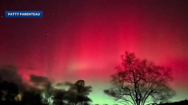 Northern lights seen over New Hampshire skies Tuesday night