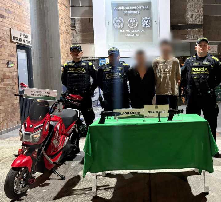Capturados por robar vehículo eléctrico en Bogotá