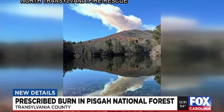 Firefighters conduct 1,200-acre prescribed burn in Pisgah National Forest