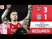 Bayern vs. Arsenal (3-1): video, resumen y goles de Champions League