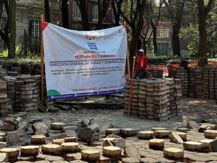 Anuncian rehabilitación de la Plaza Río de Janeiro en la colonia Roma