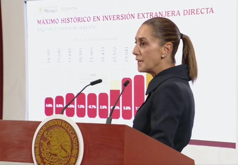 Rompe México su récord de inversión extranjera directa con 40 mil 906 millones de dólares