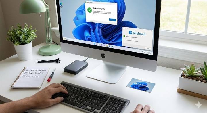 Las PC organizadas comienzan con unidades de respaldo y una licencia