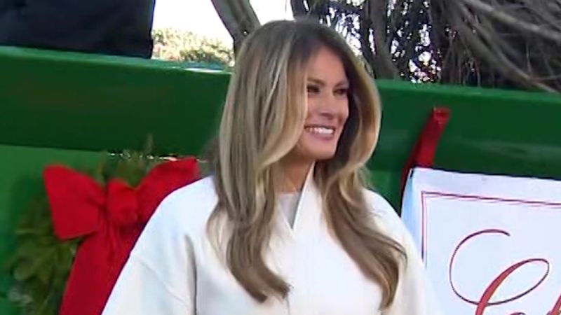 Melania Trump receives White House Christmas tree