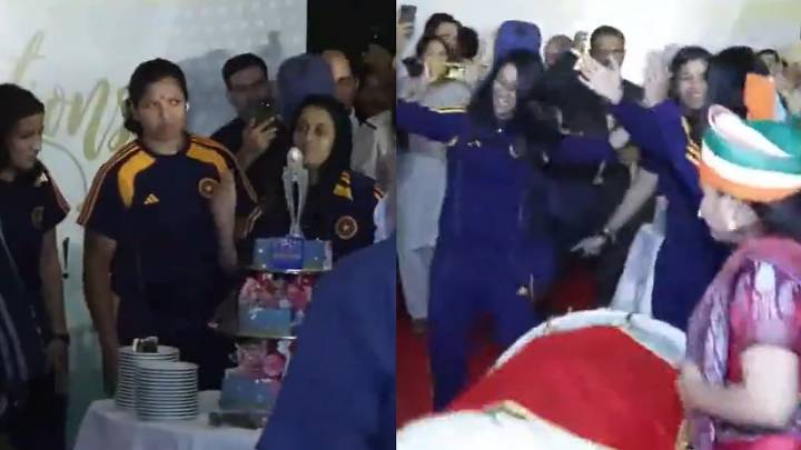 Heartwarming Moments! Team India's Women Cricketers Cut Cake & Joyfully Dance At A Hotel In Delhi; Video