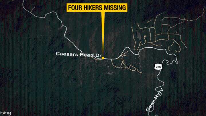 Greenville Co. deputies searching for four missing hikers