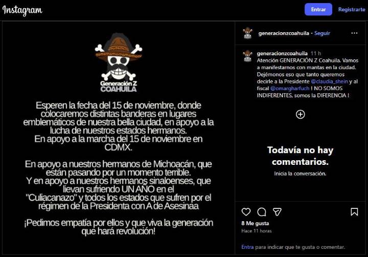 Confirman la ‘Marcha de la Generación Z’ en cinco localidades de Coahuila