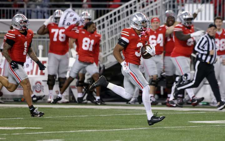 Who are the announcers for Ohio State vs. Rutgers on Saturday?