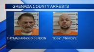 Two men arrested on multiple charges in Grenada County
