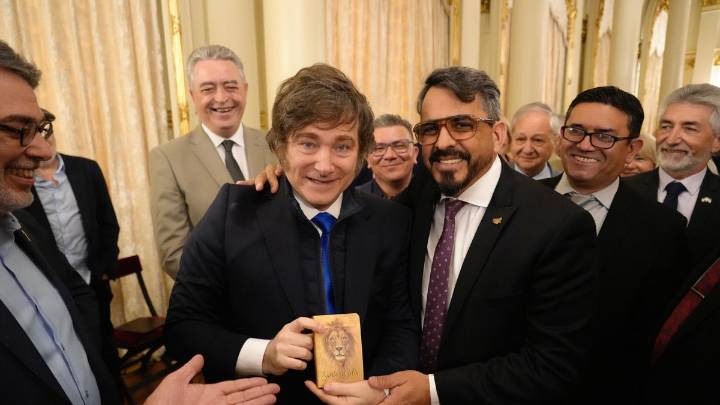 Javier Milei encabezó un acto por el Día de las Iglesias Evangélicas