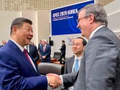 Marcelo Ebrard llama a fortalecer la cooperación internacional en la Cumbre APEC 2025 en Corea del Sur