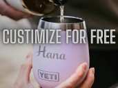 Free Yeti customization last chance! Give the gift of personalized quality