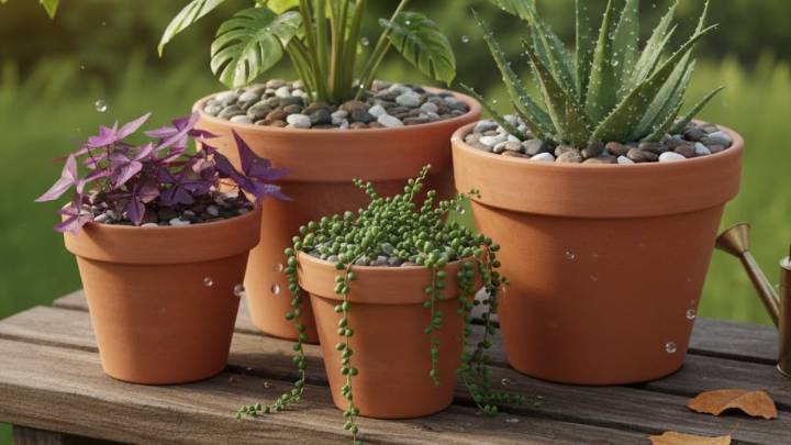 Poner piedras pequeñas sobre la tierra de las macetas: para qué sirve y qué beneficios tiene