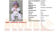 Activan Alerta Amber por la desaparición de una bebé en Reynosa
