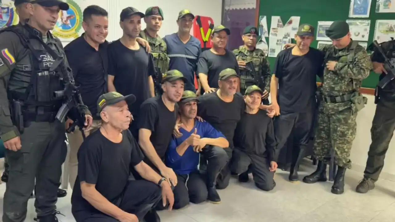 Encadenados y extorsionados: así rescataron a nueve secuestrados en La Plata, Huila