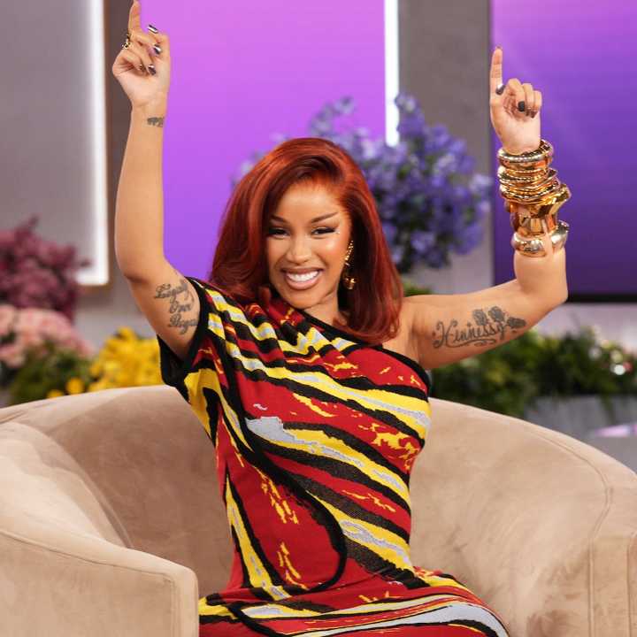 Cardi B’s Umbilical Cord Gold Pendant From Baby No. 4