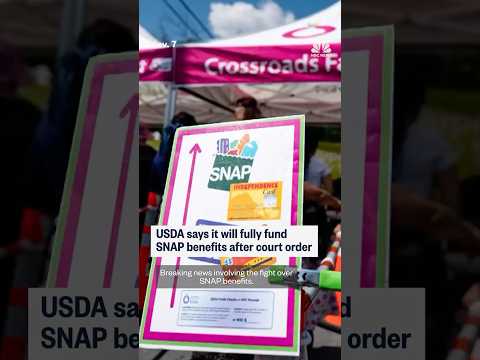 USDA says it will fully fund SNAP benefits after court order